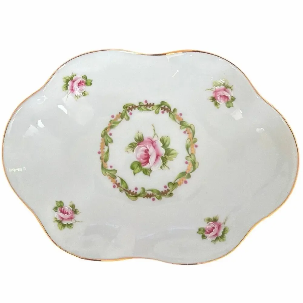 Vintage Limoges France Porcelaine Demitasse Tray by Porcelaine Florence